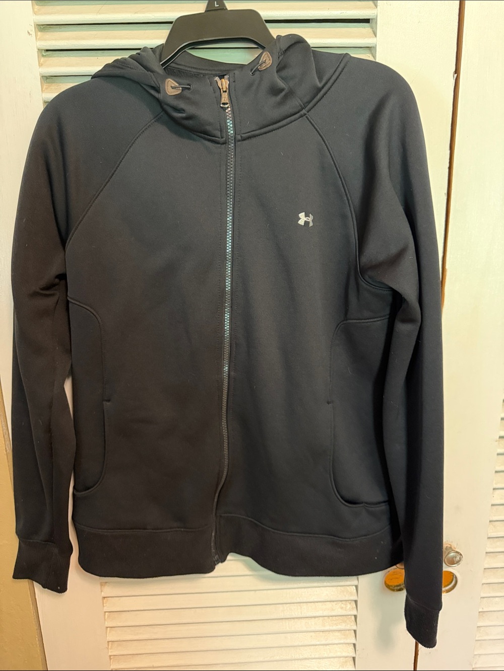 Under Armour Black Hooded Full Zip Sweatshirt